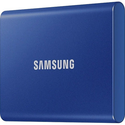 Disque SSD portable Samsung T7 MU-PC500H/AM 500 Go - Externe - PCI Express NVMe - Bleu indigo MU-PC500H/AM
