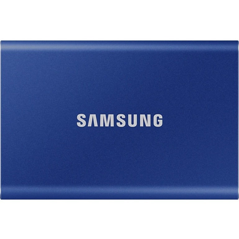 Disque SSD portable Samsung T7 MU-PC500H/AM 500 Go - Externe - PCI Express NVMe - Bleu indigo MU-PC500H/AM
