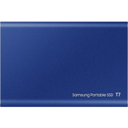Disque SSD portable Samsung T7 MU-PC500H/AM 500 Go - Externe - PCI Express NVMe - Bleu indigo MU-PC500H/AM