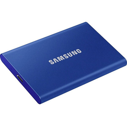 Disque SSD portable Samsung T7 MU-PC500H/AM 500 Go - Externe - PCI Express NVMe - Bleu indigo MU-PC500H/AM