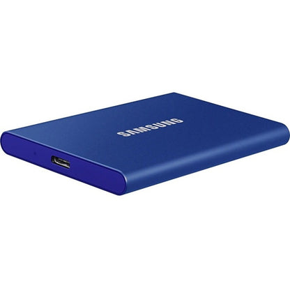 Disque SSD portable Samsung T7 MU-PC500H/AM 500 Go - Externe - PCI Express NVMe - Bleu indigo MU-PC500H/AM