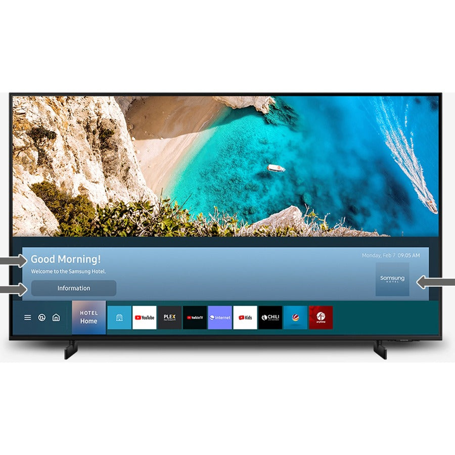 Samsung AU8000 HG55AU800NF 55" Smart LED-LCD TV - 4K UHDTV - Black HG55AU800NFXZA