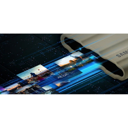 Disque SSD portable robuste Samsung T7 MU-PE1T0S/AM 1 To - Externe - Noir MU-PE1T0S/AM