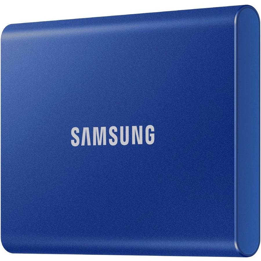 Disque SSD portable Samsung T7 MU-PC2T0H/AM 2 To - Externe - PCI Express NVMe - Bleu indigo MU-PC2T0H/AM