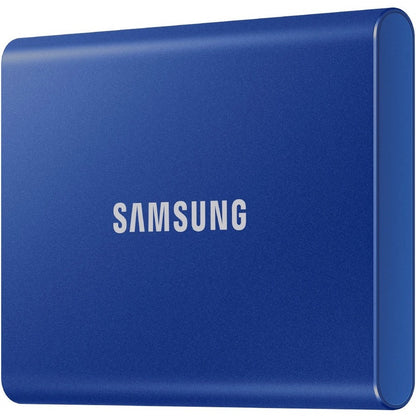 Disque SSD portable Samsung T7 MU-PC2T0H/AM 2 To - Externe - PCI Express NVMe - Bleu indigo MU-PC2T0H/AM