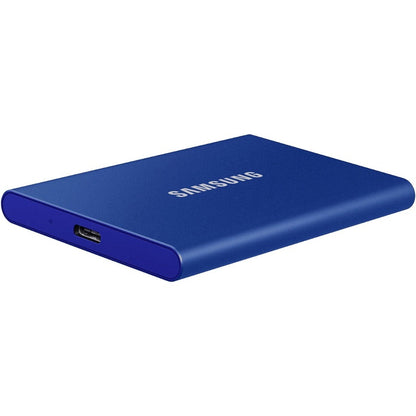 Disque SSD portable Samsung T7 MU-PC2T0H/AM 2 To - Externe - PCI Express NVMe - Bleu indigo MU-PC2T0H/AM