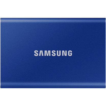 Disque SSD portable Samsung T7 MU-PC2T0H/AM 2 To - Externe - PCI Express NVMe - Bleu indigo MU-PC2T0H/AM