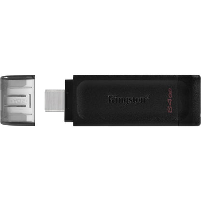 Clé USB 3.2 (1ère génération) Type C Kingston DataTraveler 70 64 Go DT70/64GBCR