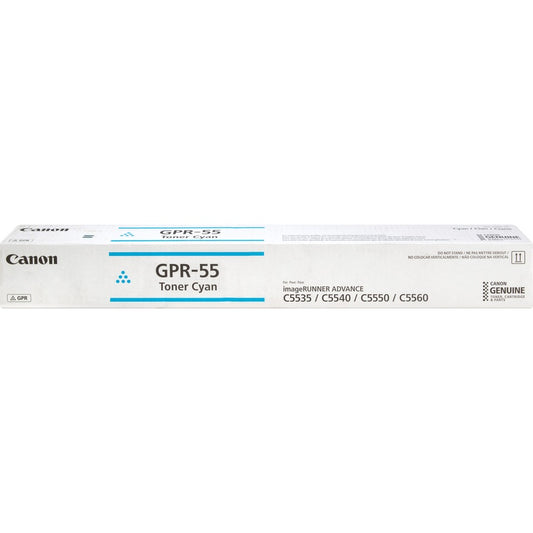 Cartouche de toner laser d'origine Canon GPR-55 - Cyan - 1 unité 0482C003