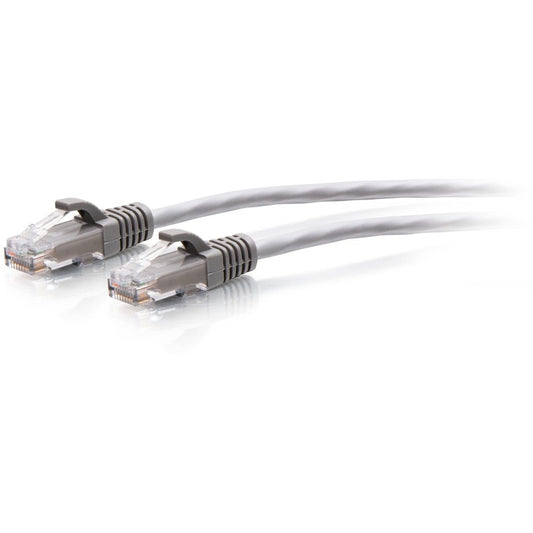 Câble de raccordement Ethernet fin Cat6a sans accroc non blindé (UTP) C2G 9 pieds - Gris C2G30119
