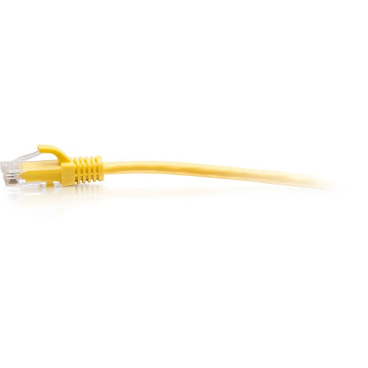 Câble de raccordement Ethernet fin Cat6a sans accroc non blindé (UTP) C2G 3 pieds - Jaune C2G30168