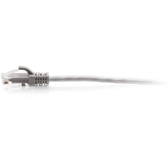 Câble de raccordement Ethernet fin Cat6a sans accroc non blindé (UTP) C2G 4 pieds - Gris C2G30114
