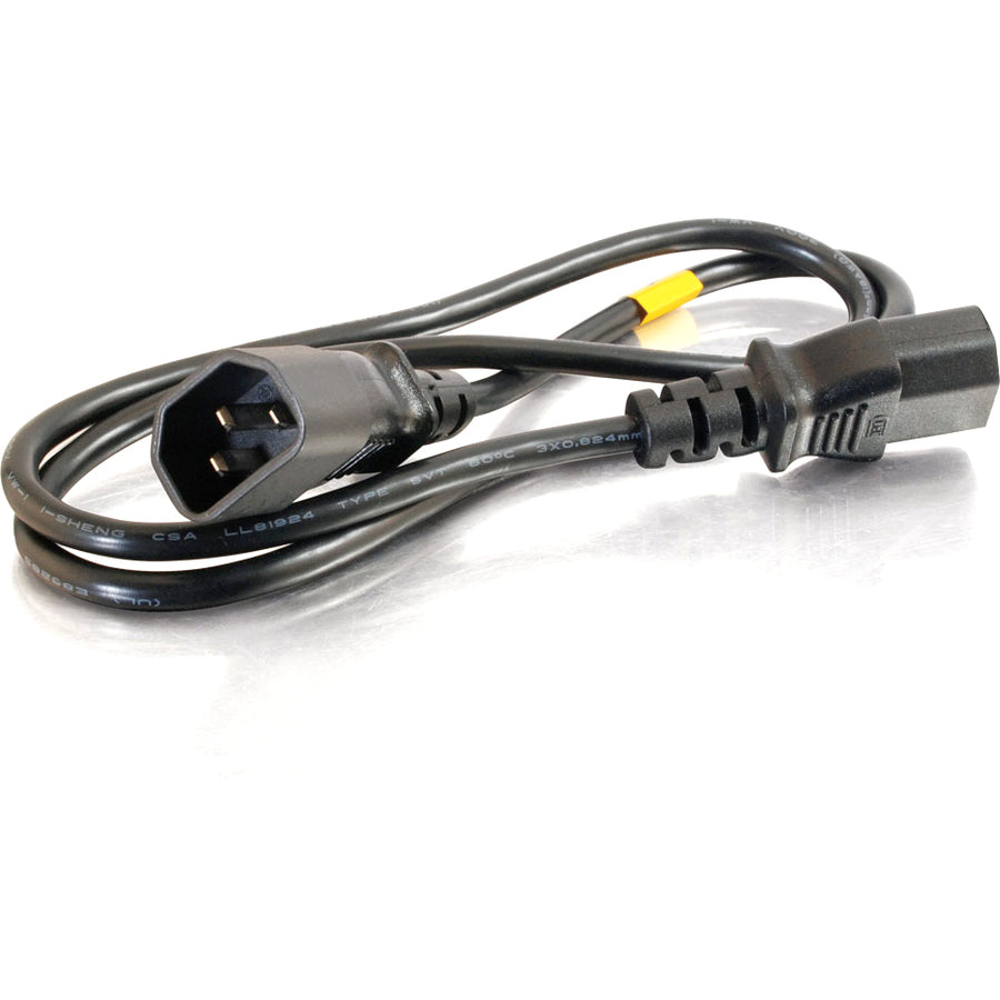 Rallonge d'alimentation pour ordinateur C2G 12 pieds 18 AWG (IEC320C14 à IEC320C13) 53407