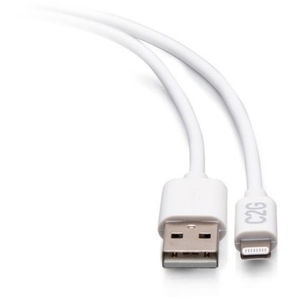 C2G 10ft USB A to Lightning Cable - Charge & Sync Cable - White C2G29907