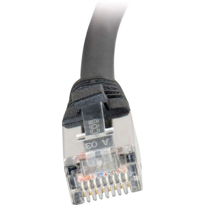 C2G 14 ft Cat5e Molded Shielded Network Patch Cable - Black 28694