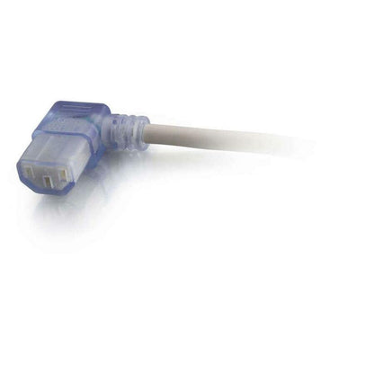 Cordon d'alimentation de qualité hospitalière C2G 12 pi 16 AWG (NEMA 5-15P vers IEC320C13R) - Gris avec connecteurs transparents 48050