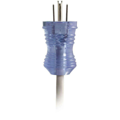 Cordon d'alimentation de qualité hospitalière C2G 12 pi 16 AWG (NEMA 5-15P vers IEC320C13R) - Gris avec connecteurs transparents 48050