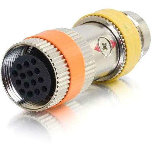 Adaptateur C2G RapidRun PC (jaune) Runner vers multiformat (orange) 15 broches Din 60069