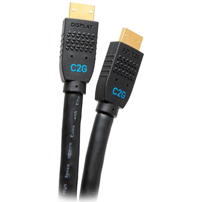 Câble HDMI actif ultra flexible C2G 4K 60 Hz 12 pieds - M/M mural C2G10379