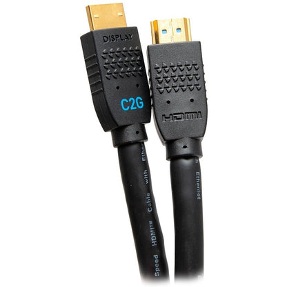 Câble HDMI actif ultra flexible C2G 4K 60 Hz 12 pieds - M/M mural C2G10379