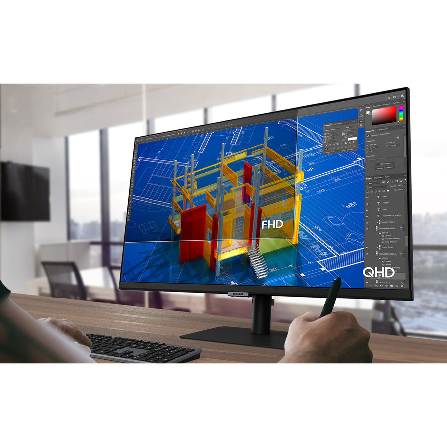 Moniteur LCD Samsung ViewFinity S6 S27A600NWN 26,9" WQHD - 16:9 - Noir LS27A600NWNXGO