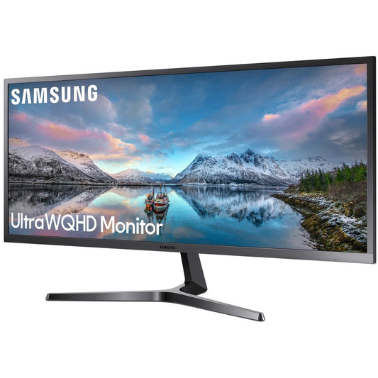 Moniteur LCD Samsung S34J550WQN 34,1" UW-QHD - 21:9 - Bleu foncé, gris, noir LS34J550WQNXZA