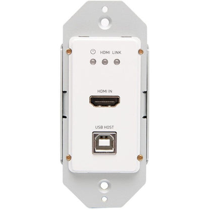 C2G 4K HDMI HDBaseT + USB-B and RS232 Wall Plate Transmitter to Receiver C2G30024