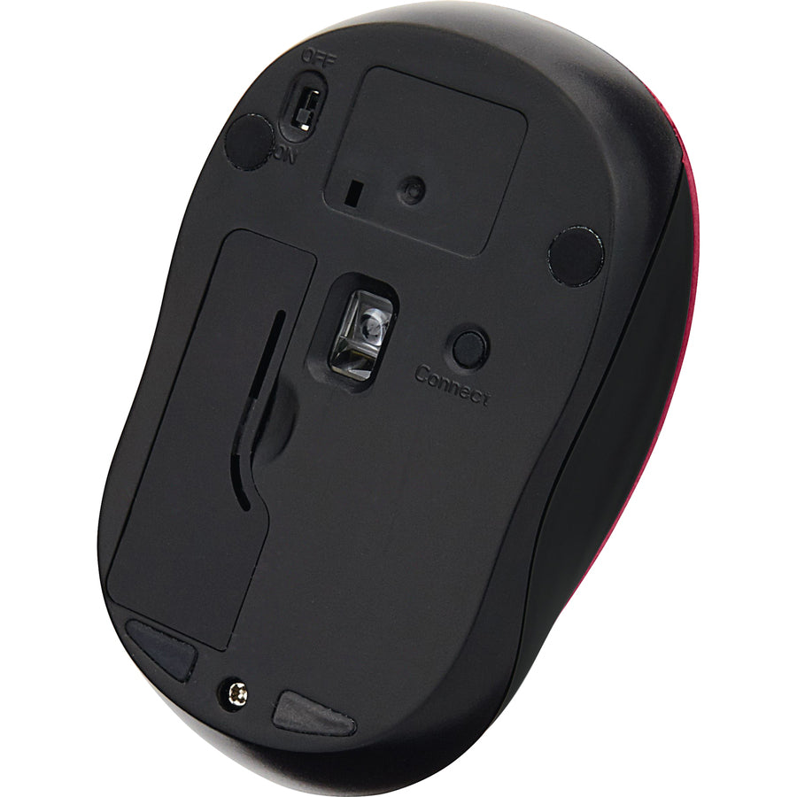 Souris sans fil silencieuse à LED bleue Verbatim - Rouge 99780