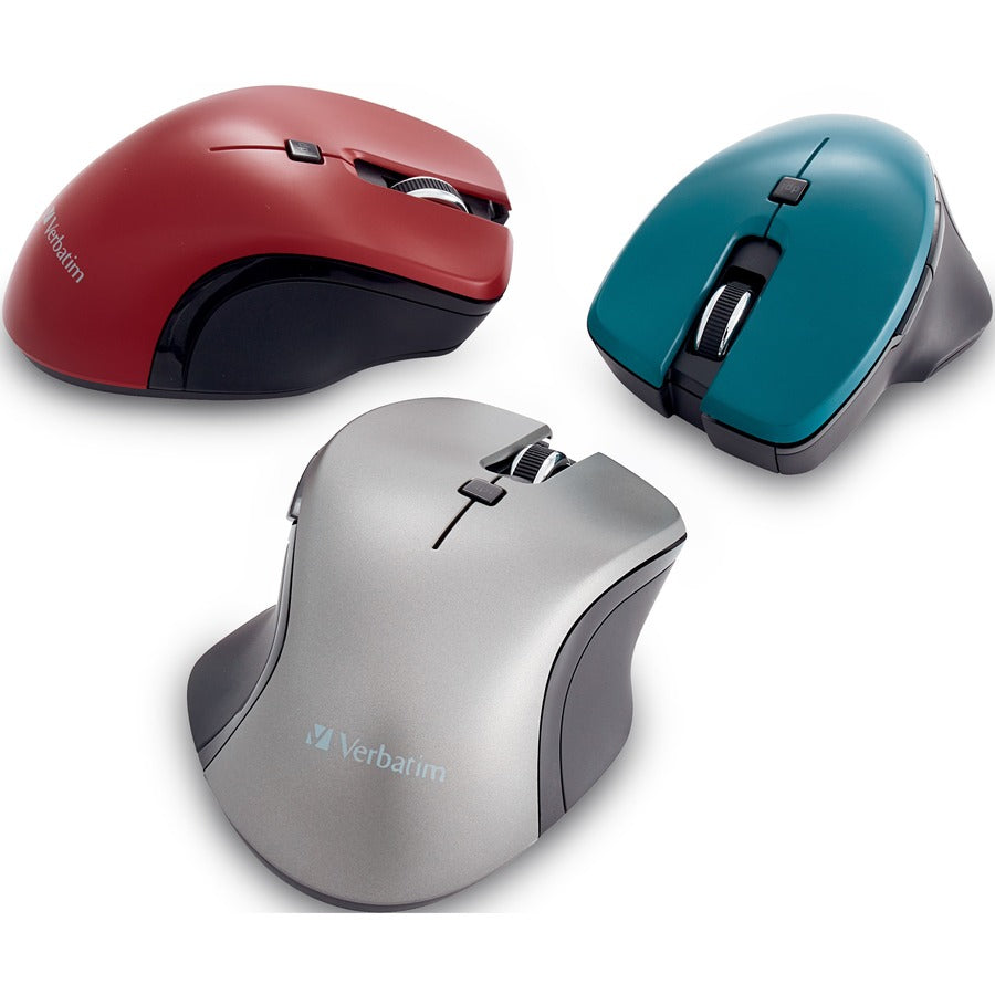 Souris sans fil Verbatim USB-C™ à LED bleue - Bleu sarcelle 70247