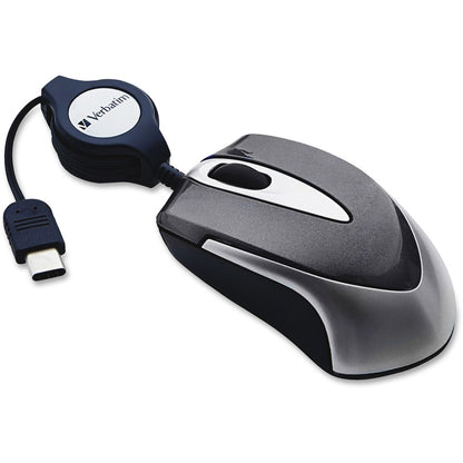 Souris optique de voyage mini USB-C Verbatim - Noir 99235