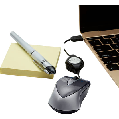 Souris optique de voyage mini USB-C Verbatim - Noir 99235