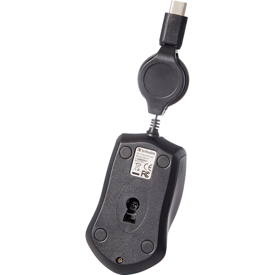 Souris optique de voyage mini USB-C Verbatim - Violet 70238
