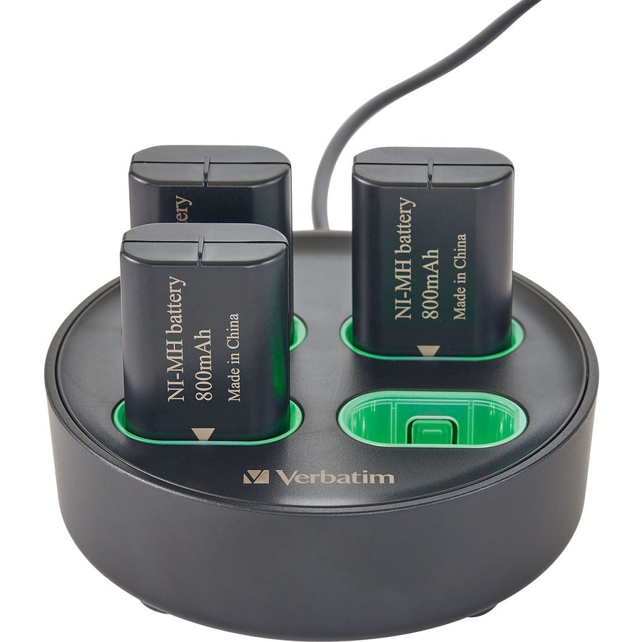 Support de chargement Verbatim à utiliser avec les packs de batteries rechargeables pour manette Xbox 70729