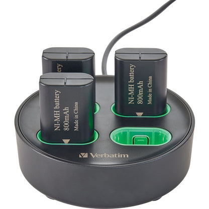 Support de chargement Verbatim à utiliser avec les packs de batteries rechargeables pour manette Xbox 70729