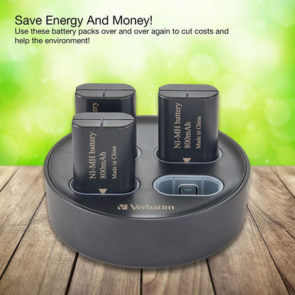 Support de chargement Verbatim à utiliser avec les packs de batteries rechargeables pour manette Xbox 70729