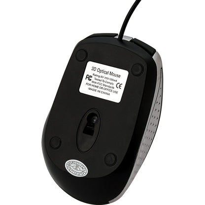 Souris optique filaire pour ordinateur portable Verbatim - Blanc 99741