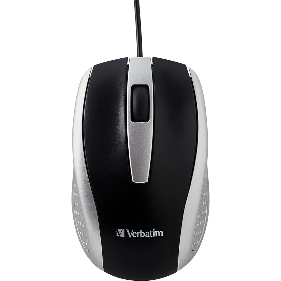 Souris optique filaire pour ordinateur portable Verbatim - Blanc 99741