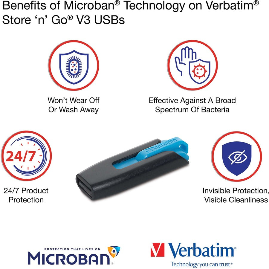 Clé USB Verbatim Store 'n' Go V3 70898