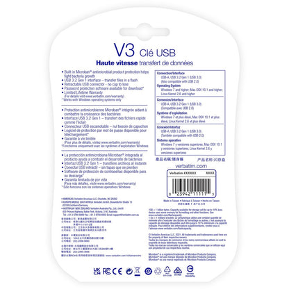 Clé USB Verbatim Store 'n' Go V3 70898