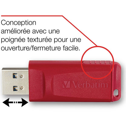 Clé USB Store 'n' Go de Verbatim 8 Go - Rouge 95507