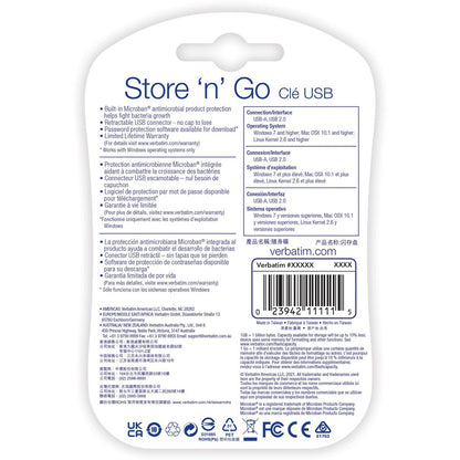 Clé USB Store 'n' Go de Verbatim 8 Go - Rouge 95507