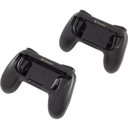 Poignées de manette Verbatim à utiliser avec les manettes Joy-Con de Nintendo Switch - Noir 99798