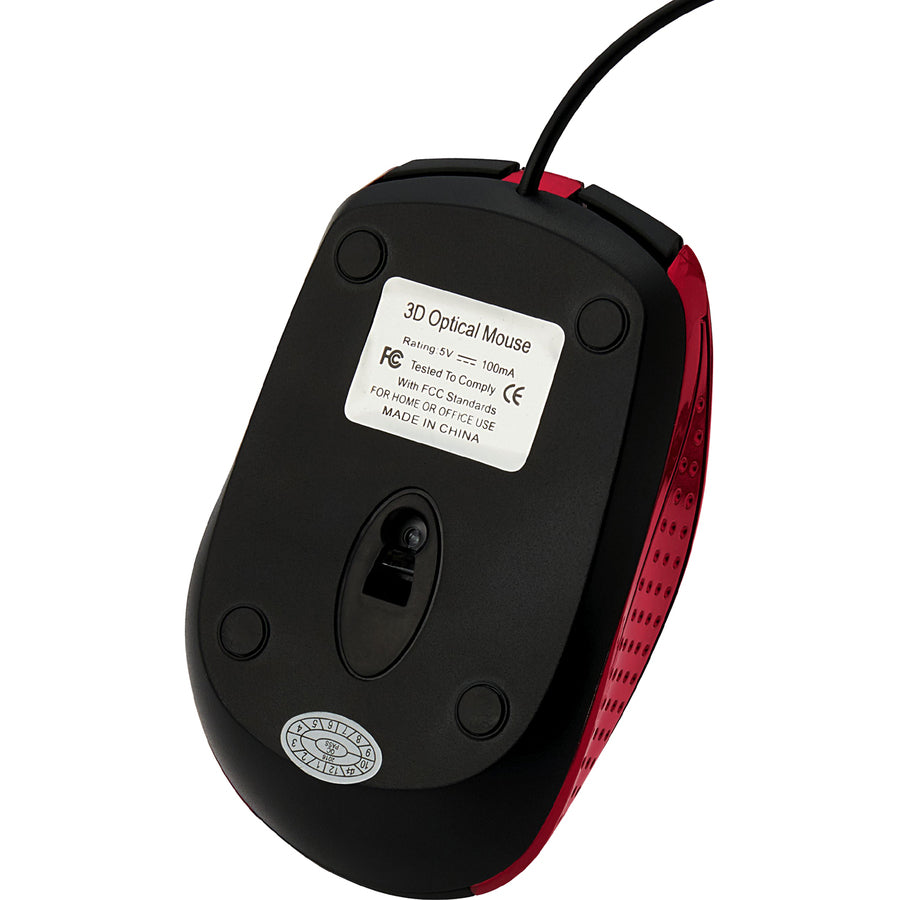 Souris optique filaire pour ordinateur portable Verbatim - Blanc 99742