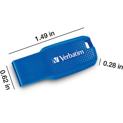 Clé USB 3.0 Ergo 128 Go de Verbatim - Bleu 70880