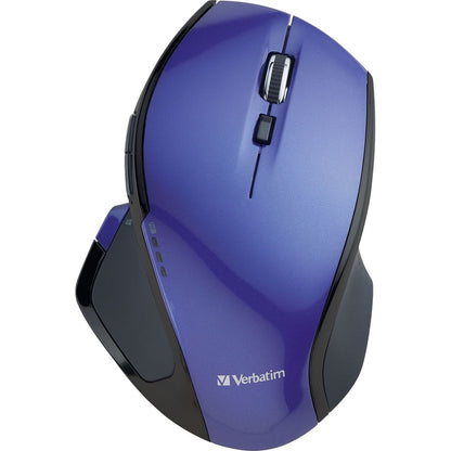 Souris de bureau sans fil Verbatim Deluxe à 8 boutons avec LED bleue - Violet 99020