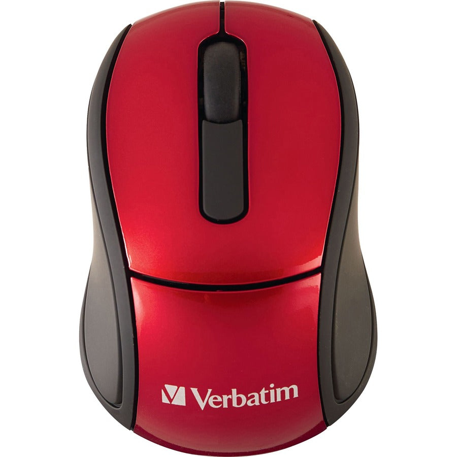 Souris optique de voyage mini sans fil Verbatim - Rouge 97540