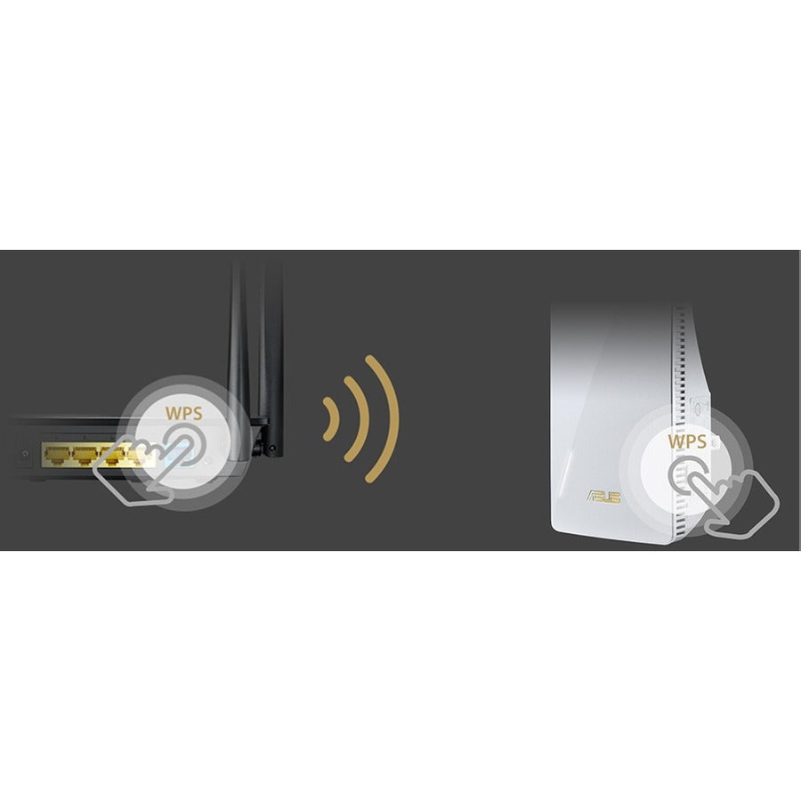 Répéteur de portée sans fil double bande 802.11ax 1,76 Gbit/s Asus RT-AX56U - Intérieur RP-AX56