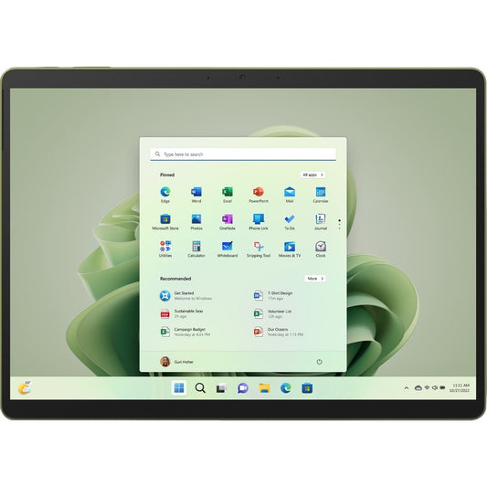 Tablette Microsoft Surface Pro 9 - 13" - Core i5 10e génération i5-1245U Deca-core (10 cœurs) - 16 Go RAM - 256 Go SSD - Windows 10 Pro 64 bits - Forest S7B-00052