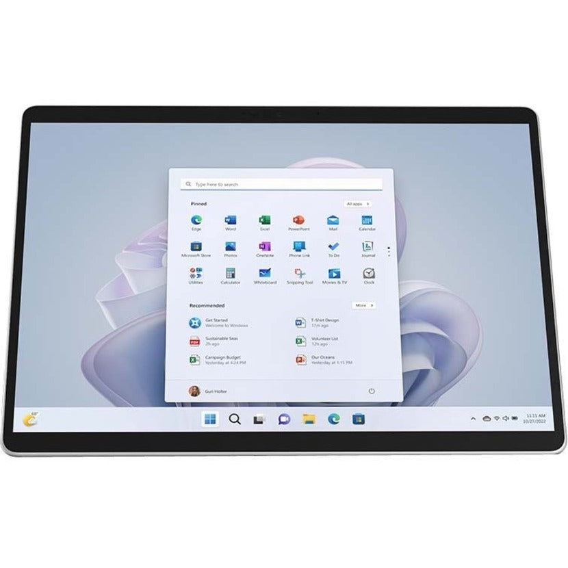 Tablette Microsoft Surface Pro 9 - 13" - Core i5 12e génération i5-1245U Deca-core (10 cœurs) - 8 Go RAM - 128 Go SSD - Windows 11 Pro 64 bits - Platinum QCH-00001