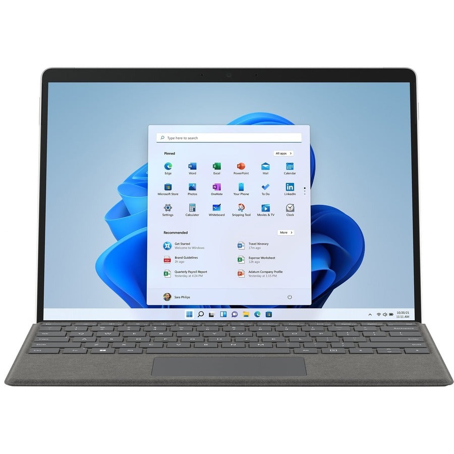 Tablette Microsoft Surface Pro 8 - 13" - Core i5 - 16 Go RAM - 256 Go SSD - Windows 10 - Platinum 8PU-00033